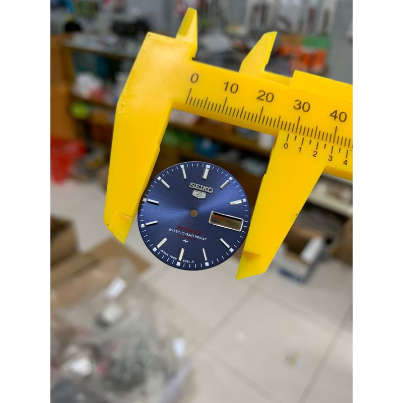 Plat dial jam tangan Seiko 5 sport Biru 7009