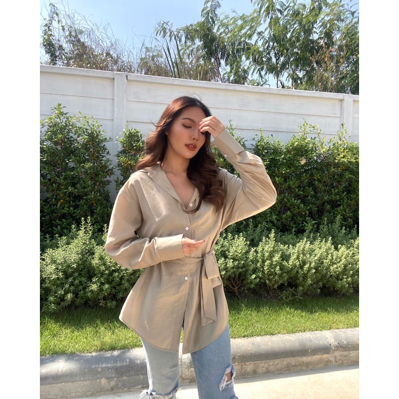 KEMEJA BLOUSE MASAYA MODEL TALI BLOUSE IMPORT BANGKOK (BJMSY7047)