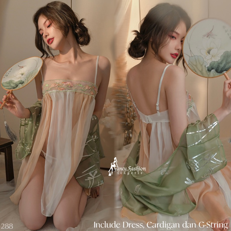 SL288 Sexy Lingerie Hanfu Baju Tidur Sexy Lingerie Wanita / Sexy Dress Cosplay Han fu Baju Sexy Wani