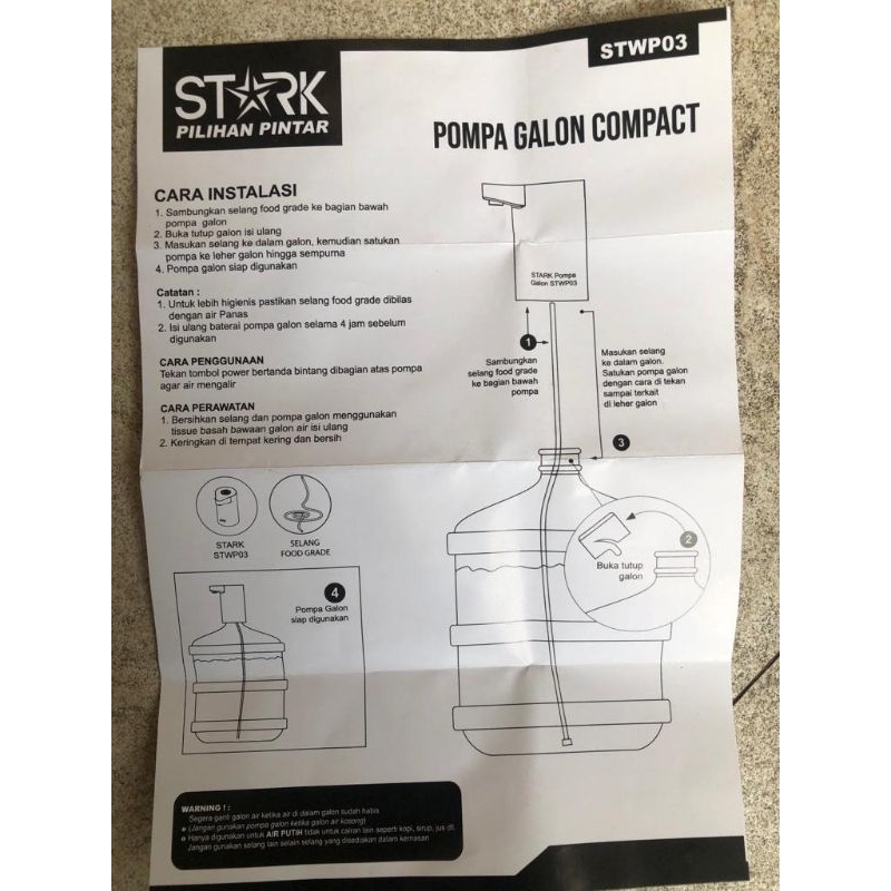 POMPA GALON ELECTRIC STARK STWPO3