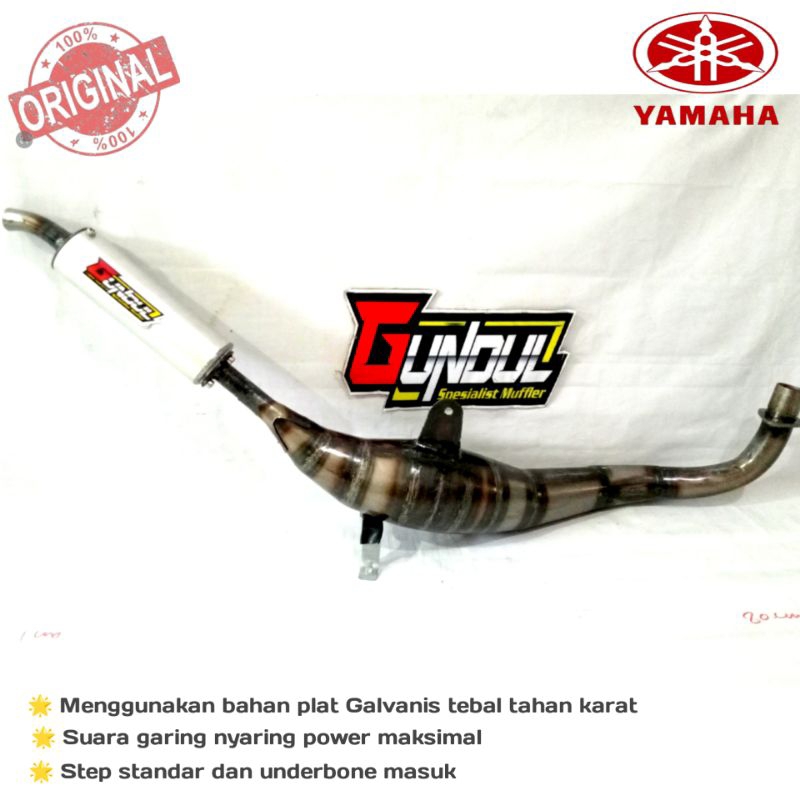 knalpot kolong underbone Fiz R FORCE1 F1Z R Alfa zigma kalajengking step standar masuk suara garing