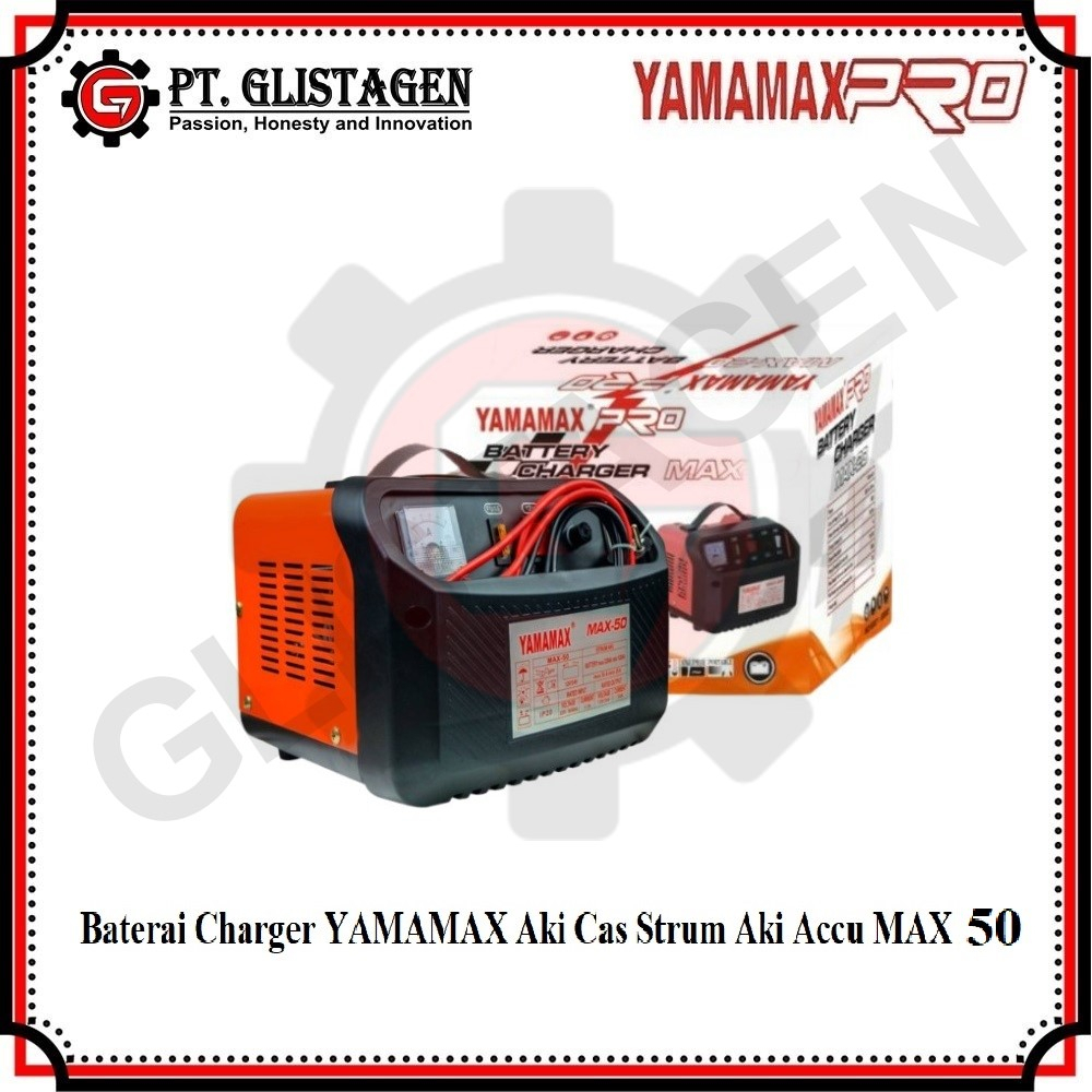 Yamamax Max 50 Batery Baterai Charger Yamamax Aki Cas Strum Aki Accu