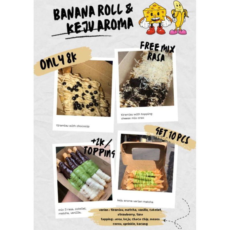 

Banana Roll dan Keju Aroma
