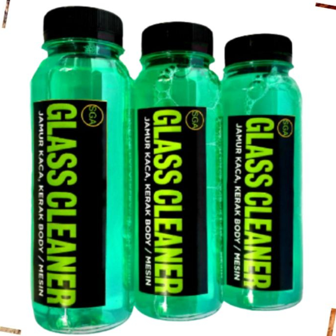 GLASS CLEANER Obat Jamur Kaca , Body Mobil Motor Penghilang Kerak 250mll