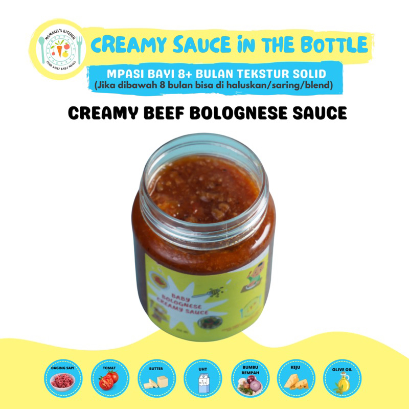 

CREAMY SAUCE BEEF BOLOGNESE (CATERING MAKANAN BAYI MPASI FROZEN BEKU / PENAMBAH BERAT BADAN ANAK)