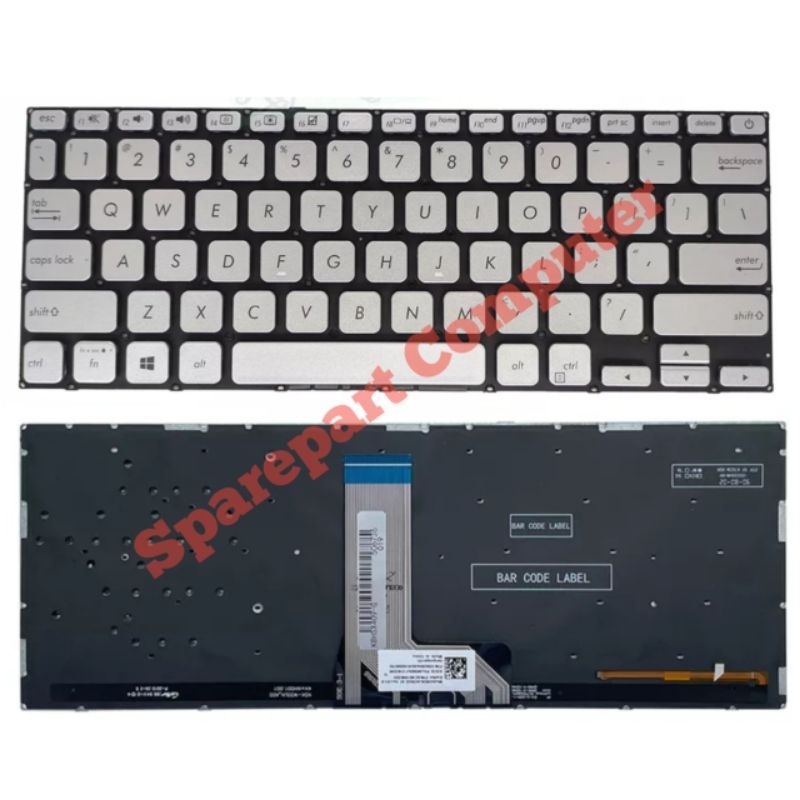 Keyboard Asus Vivobook 14 A416 A416J A416JP A416JA A416MA A416EP Silver