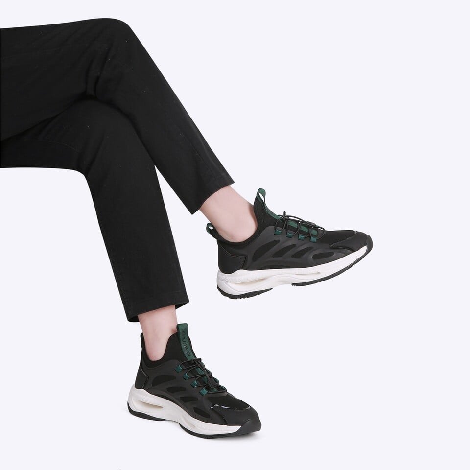 SEPATU SNEAKER EVERBEST PRIA ORIGINAL CASUAL KETS BRANDED HITAM EM12