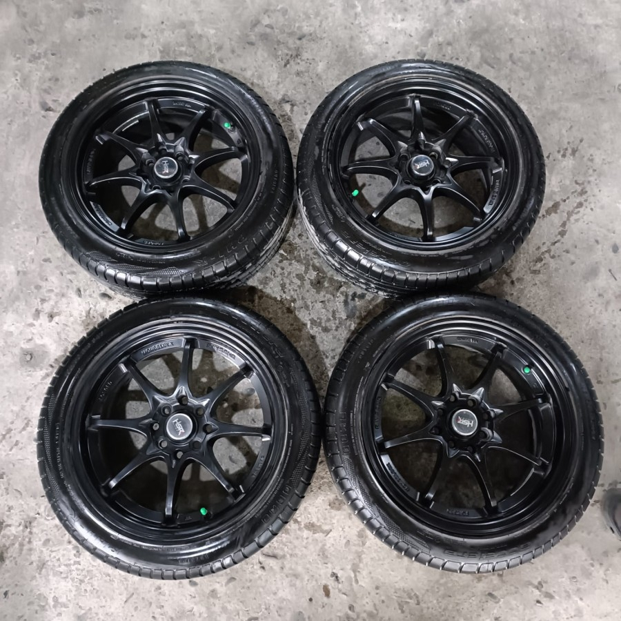 Velg Mobil Racing Ring 16 HIROSHIMA HSR R16X7 Lubang 4 BAN 195 50 R16