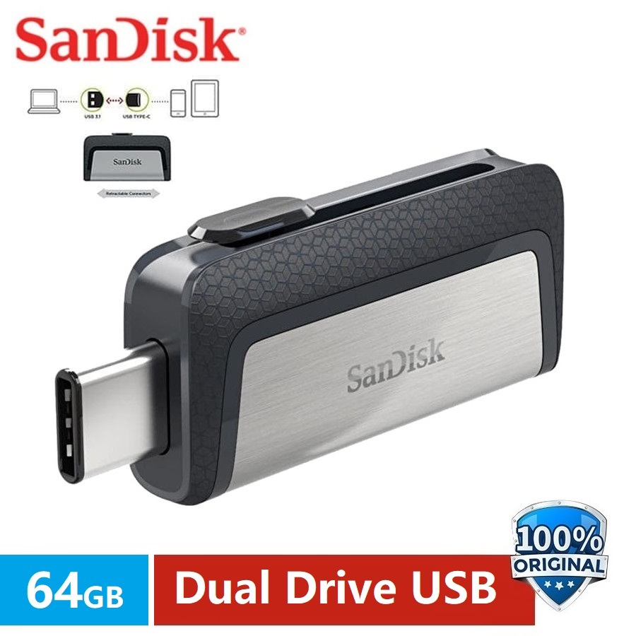 SanDisk 64Gb OTG Type-C Ultra Dual USB Drive 3.0