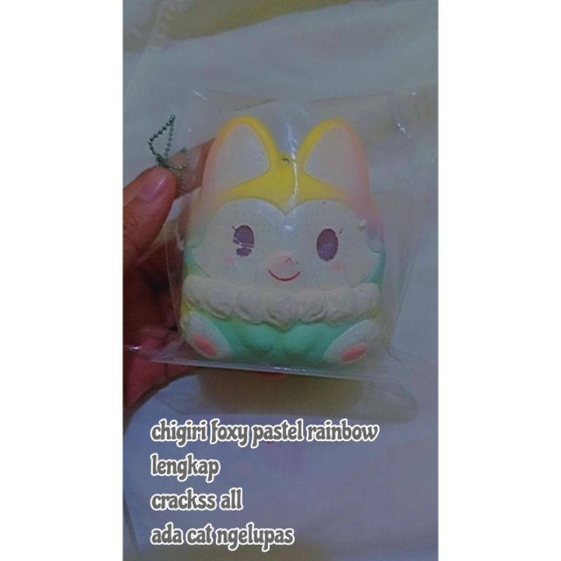 ibloom chigiri foxy rainbow pastel squishy