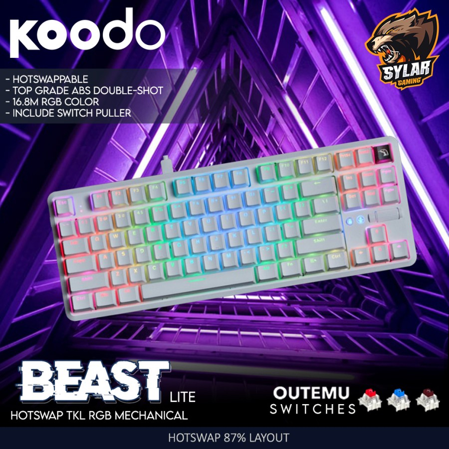 Koodo Beast Lite TKL RGB Mechanical Gaming Keyboard