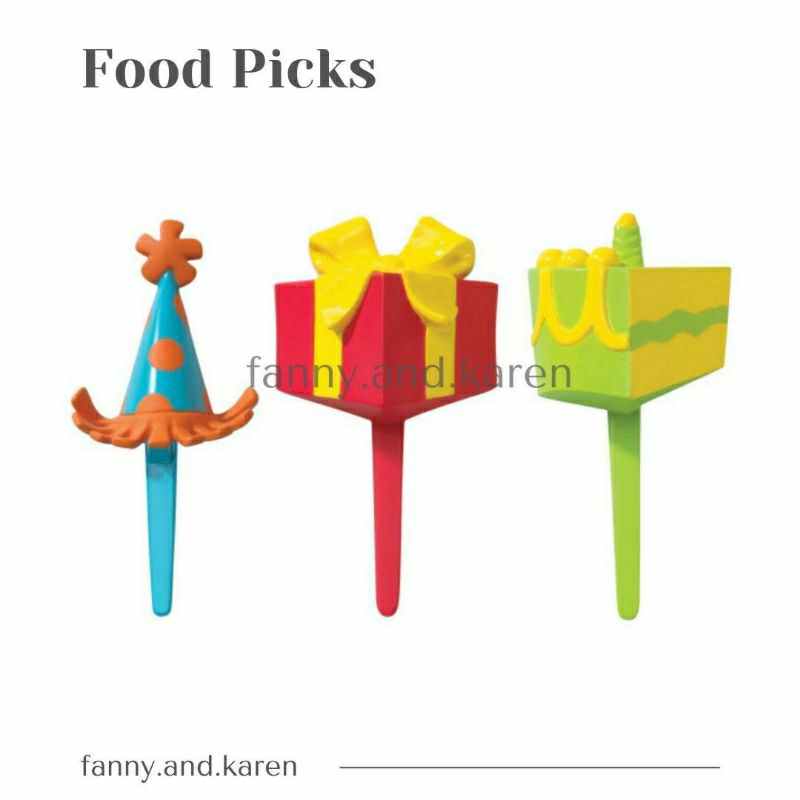 Food Pick Foodpicks Hat and Gift (Tusuk Bento Topi Kado)