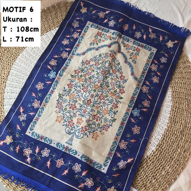 SAJADAH MOTIF TRAVELING UKURAN JUMBO 110x70 TERMURAH / OLEH OLEH HAJI UMROH MURAH