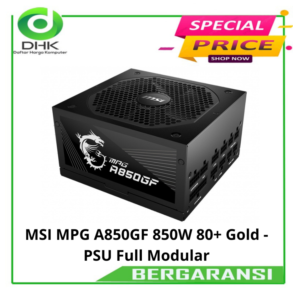 MSI MPG A850GF 850W 80+ Gold - PSU Full Modular