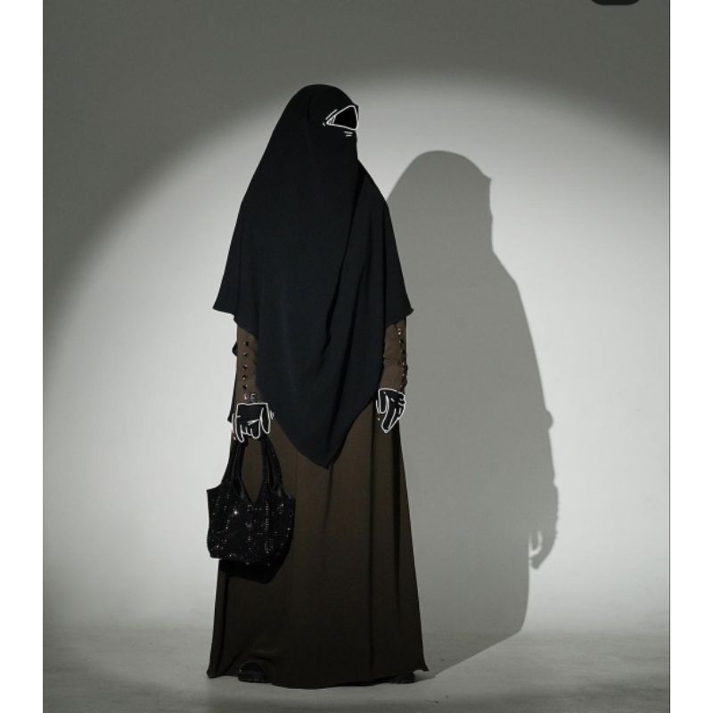 Ready stok saila dark grey army L by aljenna