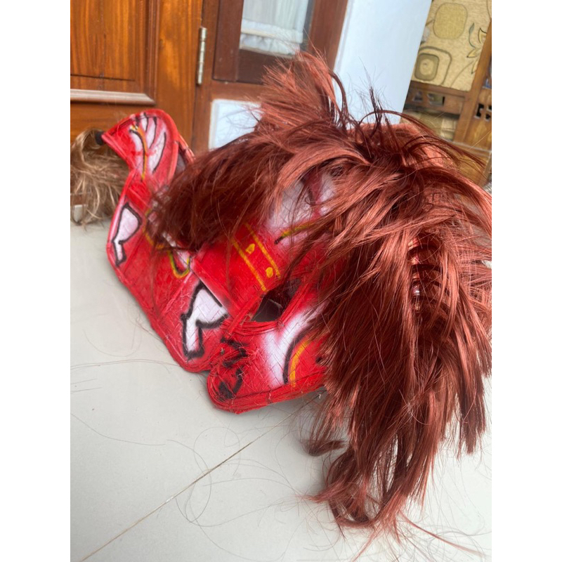 (BISA COD)Kuda Lumping Bahan Bambu Rambut Full Jaranan Panjang +- 75cm Sesuai Foto Vidio Asli