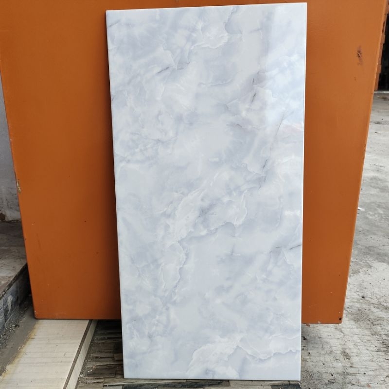 Keramik 30x60 MARMER ABU GLOSSY DINDING KAMAR MANDI mul
