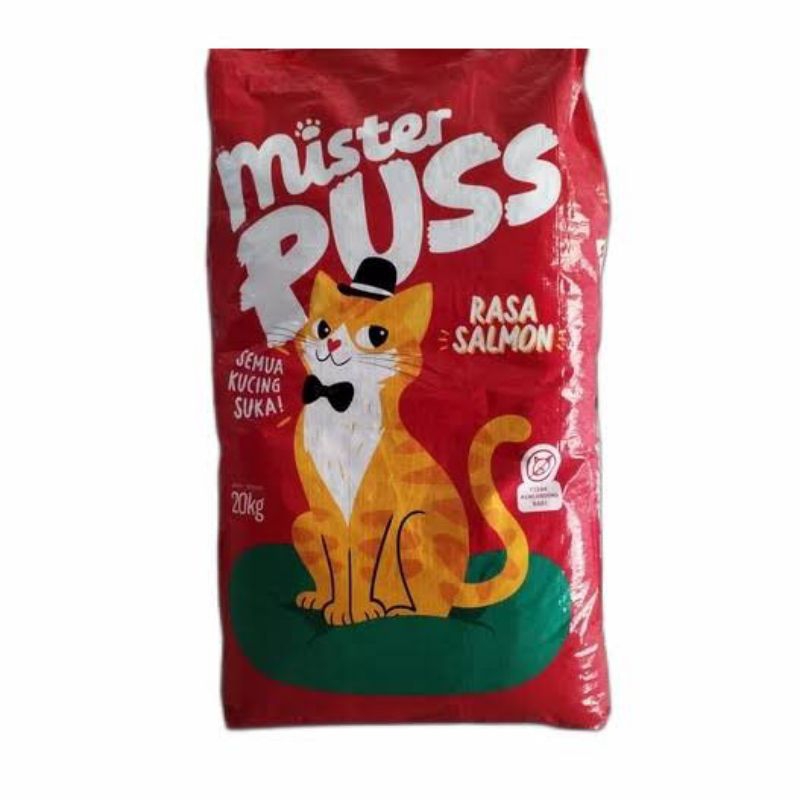 Makanan Kucing Mister Puss Salmon Kemasan Fresh Pack 8kg