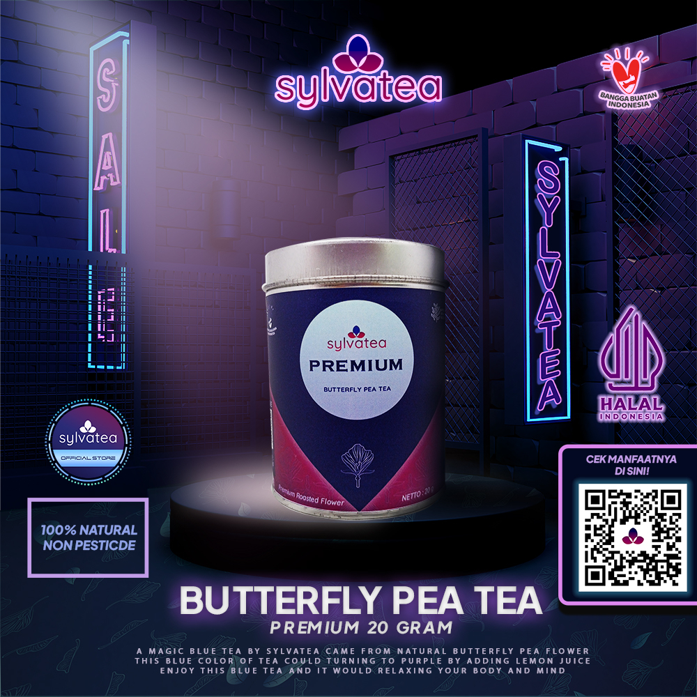 

Sylvatea Premium Butterfly Pea Tea | Blue Tea| Teh Telang | Teh Biru | 20 gr