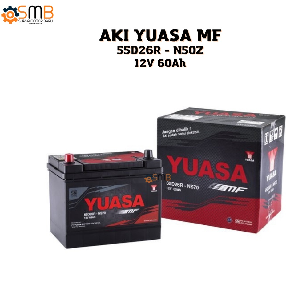 AKI KERING MOBIL YUASA MF N50 12V 50AH