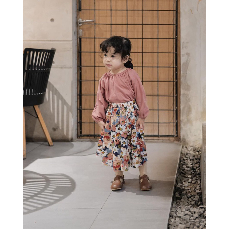 SETELAN ANAK PEREMPUAN AMEERA LONG SKIRT || SET BAJU ANAK PEREMPUAN KEKINIAN