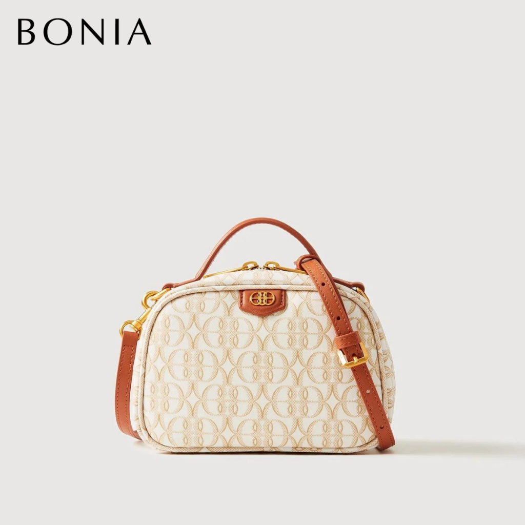Bonia - La Luna Monogram Sling Bag White