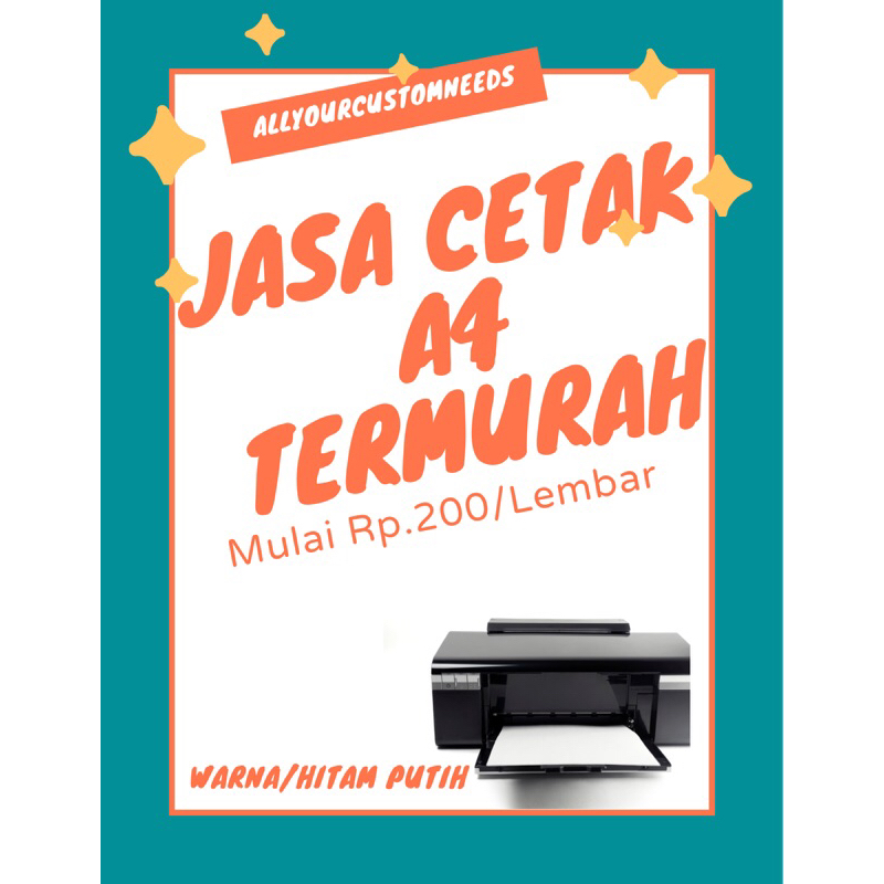 

Jasa cetak dokumen A4/Jasa print dokumen A4 Termurah