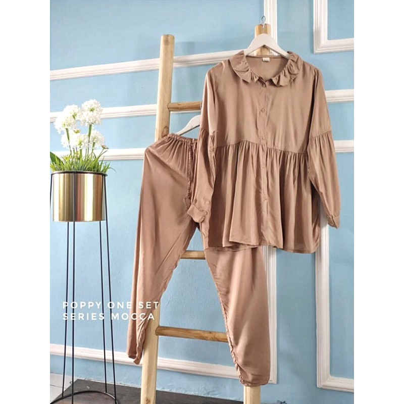 POPPY ONE SET / SETELAN RAYON CRINKLE PREMIUM