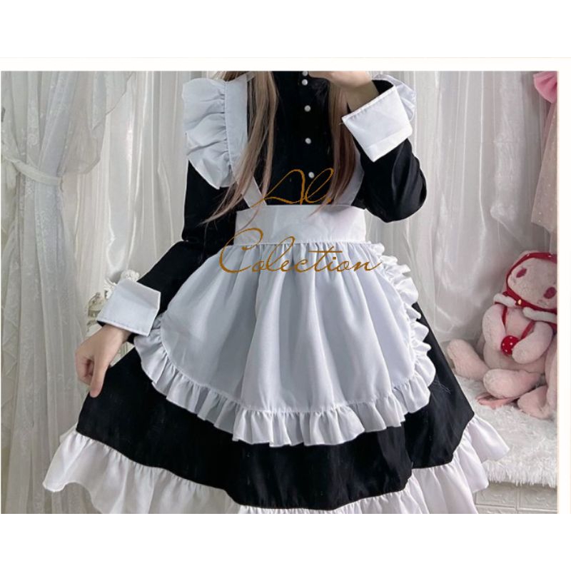 Maid dress lolita/kostum anime pelayan