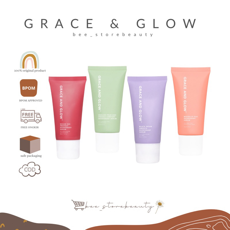 Jual Grace And Glow Grace And Glow Roll On Deodorant Serum Grace