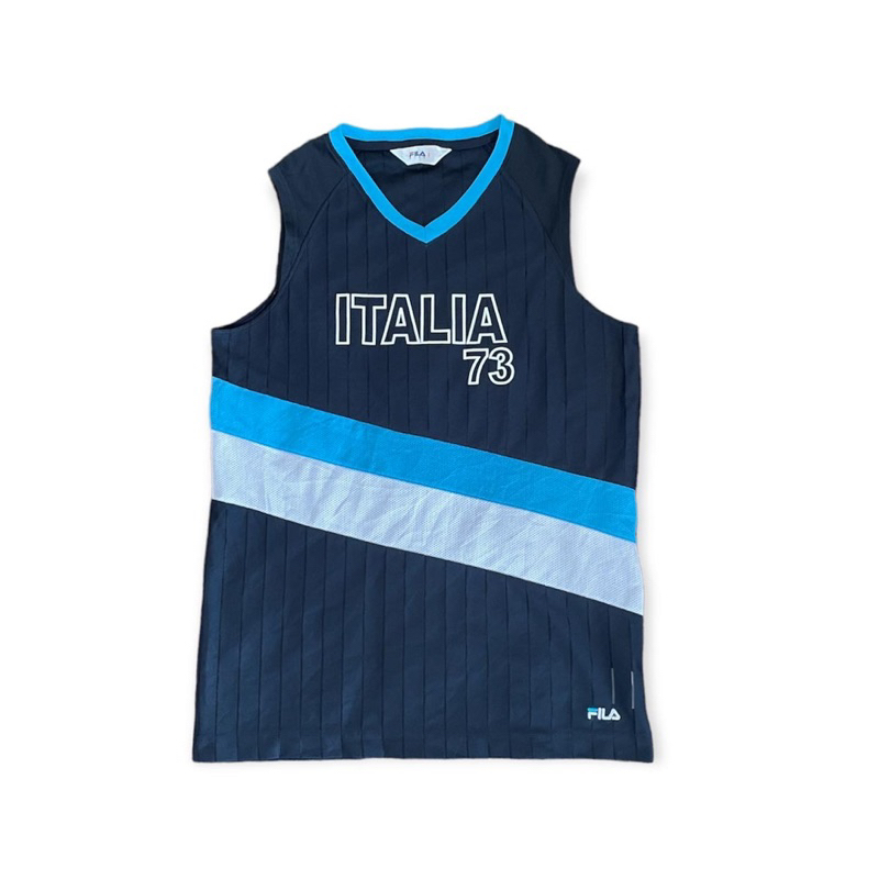 Baju olahraga basket unisex, FILA, preloved/thrift