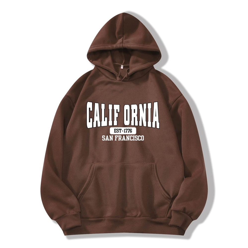 Jumper Hoodie CALIFORNIA Est.1776 II  Sweater Hoodie Trendy II Sweter Oblong Topi Size M - XL ( Pria &amp; Wanita / Anak &amp; Dewasa )