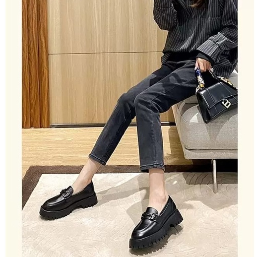 SEPATU WANITA LOAFERS MATTE 2023 '' MONZZA '' SEPATU MUSIM GUGUR PREMIUM 035