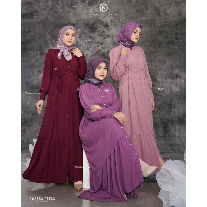 DWEENA DRESS TERBARU BY NADHEERA LUXURY