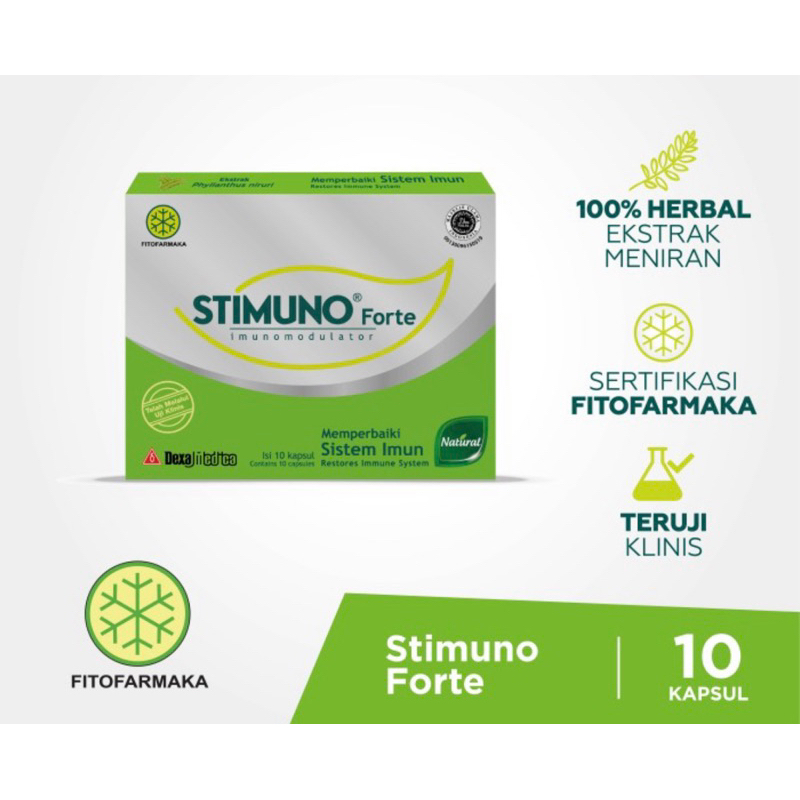Stimuno forte strip 10 kapsul ( herbal daya tahan tubuh )