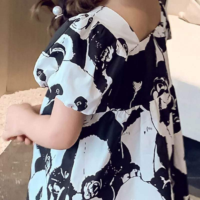 Dress Anak Perempuan DENGAN TOPI Cuty Panda