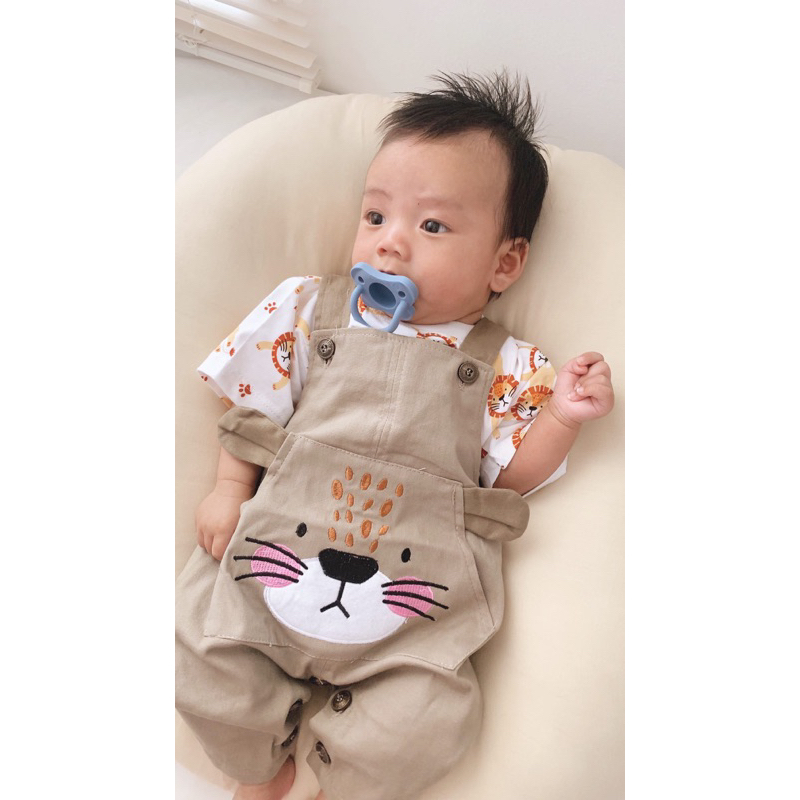 ORI BABYBEB PREMIUM CHINOS Overall Baju Setelan Kaos Celana Pergi Jalan Lucu Fashion Anak Bayi Cowok Laki Terlaris