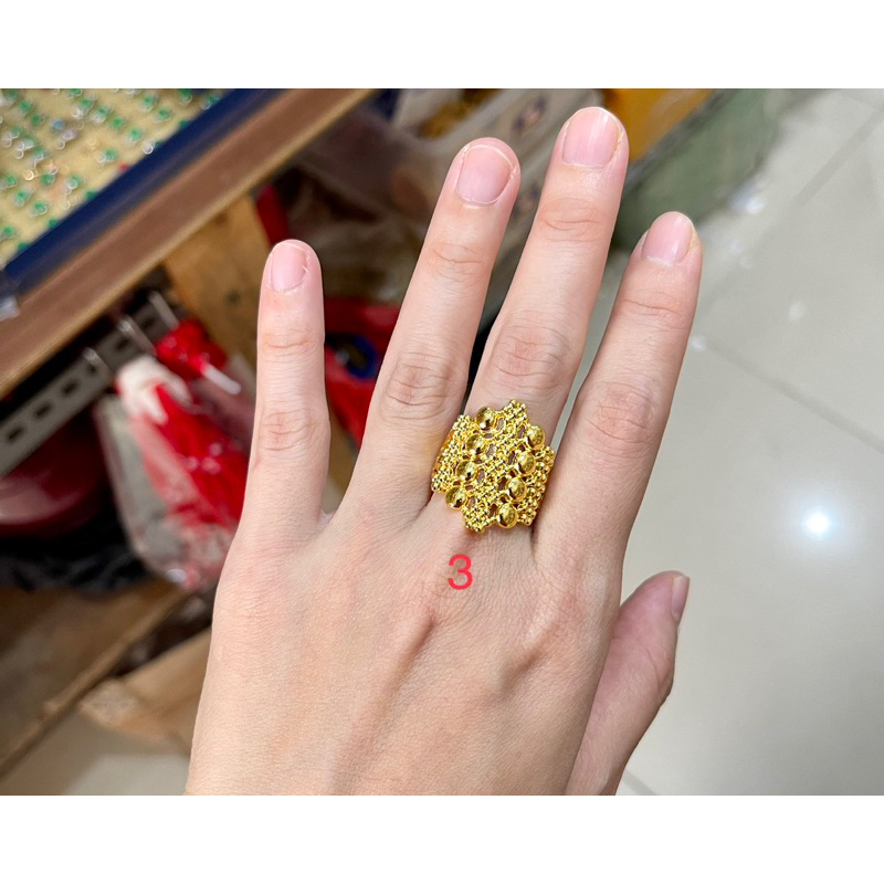 Fifi Fashion Cincin Xuping Gaya Vietnam Model Perhiasan Lapis Emas C0025