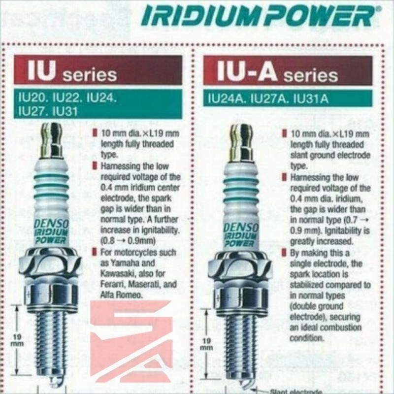 Busi Denso iridium IU27A
