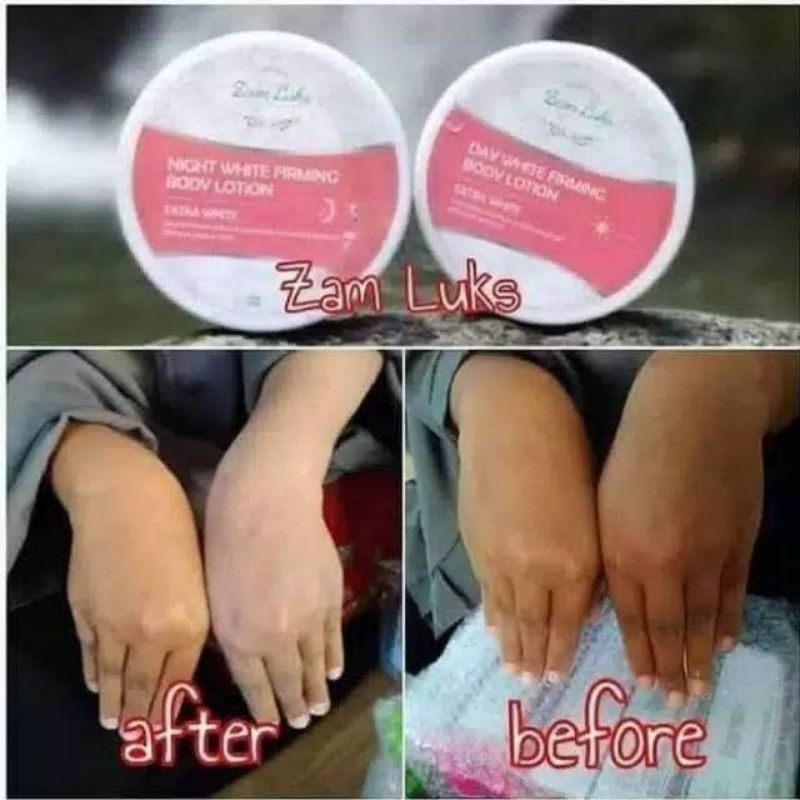 1 pasang hb zamluks, lotion zamluks , hb zamluks , pemutih badan