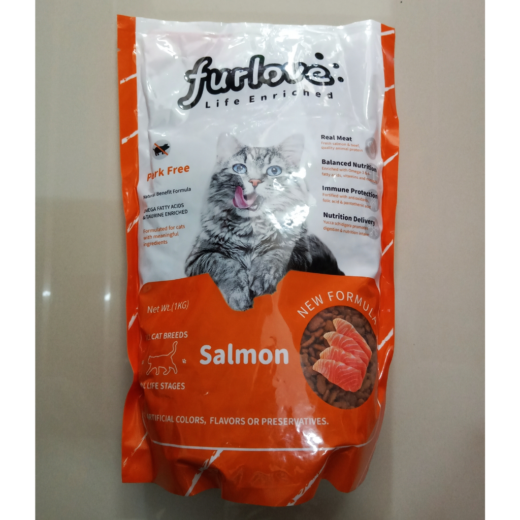 Pakan Makanan Kucing Furlove Dewasa dan Kitten 1kg Cat Food Fresh Pack Berkualitas FUR LOVE