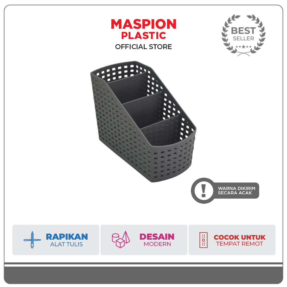 

Maspion Tempat Alat Tulis Kantor Plastik Alfa Organiser Case