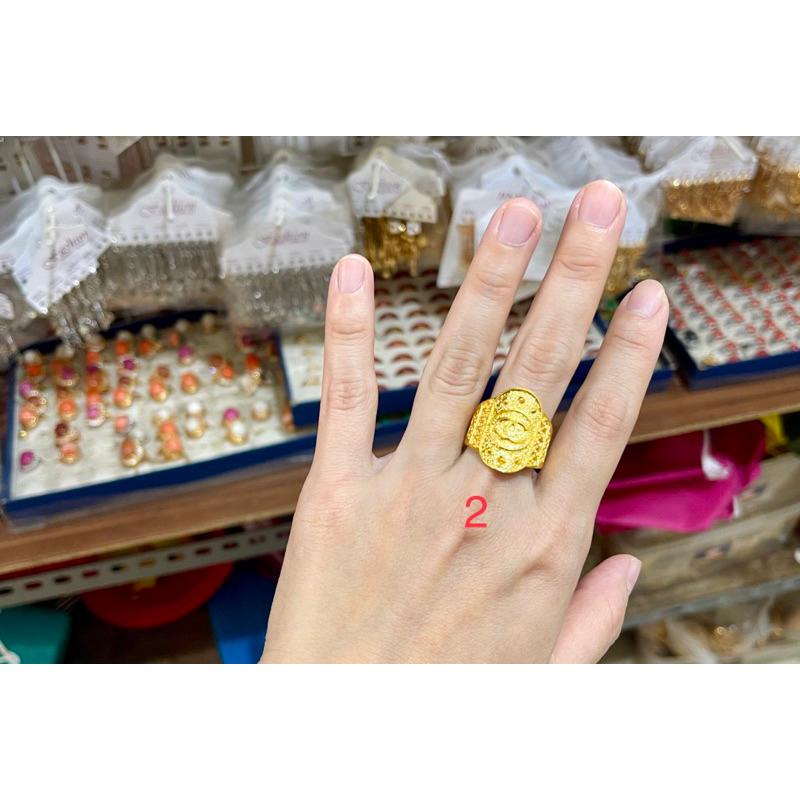 Fifi Fashion Cincin Vietnam Kekinian Model Perhiasan Lapis Emas C0029