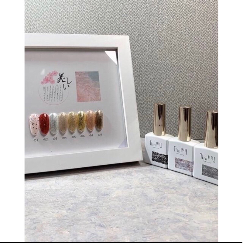 [SATUAN] NISI THOMASINA GLITTER SERIES 8 WARNA NAIL GEL POLISH SET KUTEK KUKU THOMASINA