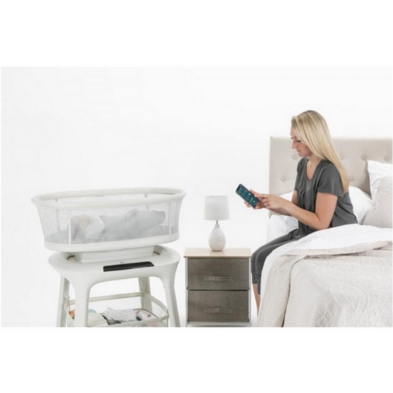 4moms mamaRoo Sleep Bassinet - Bed Crib Ranjang Electric Automated White Noise Speed Motion Keranjang Tidur Bouncer Tempat Tidur Anak Bayi