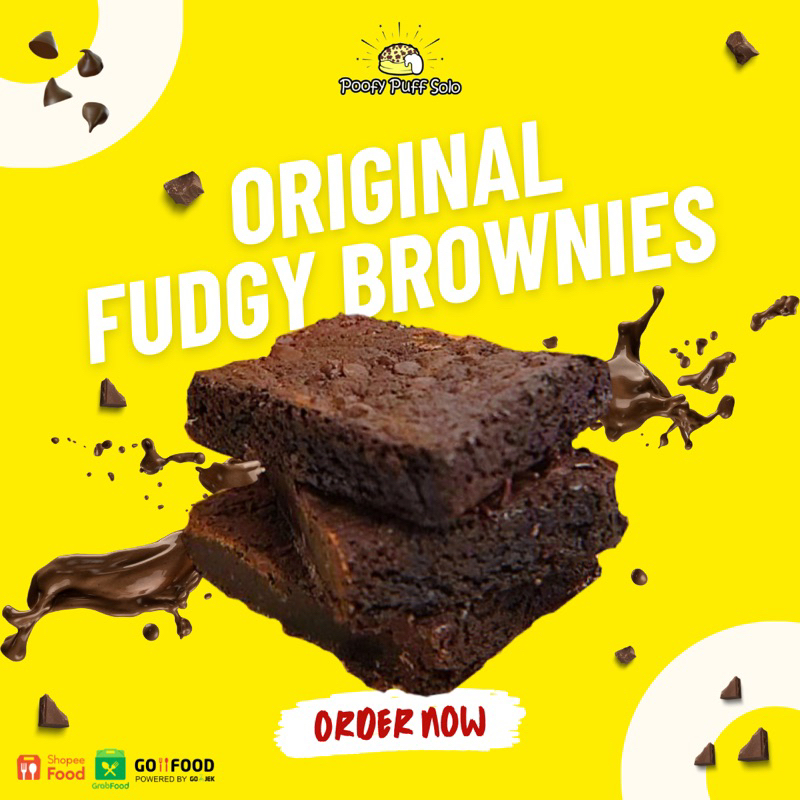

Fudgy Brownies - Brownies Original - Brownies Enak ukuran 20x10 cm