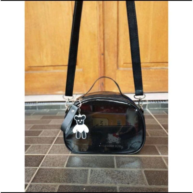 Tas Selempang Mika Transparan / Tas Mika PVC / Tas Kekinian