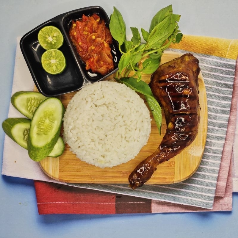 

Nasi ayam bakar madu