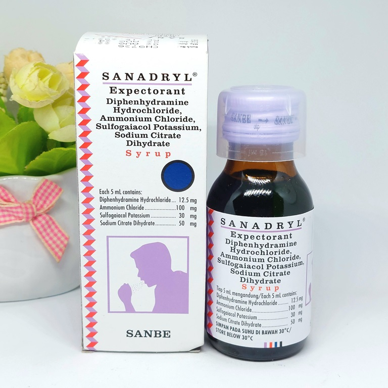 SANADRYL EXPECTORANT SIRUP (Obat Batuk Berdahak)
