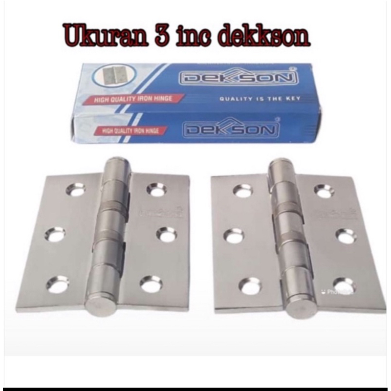 PROMO ENGSEL 3 INC SOLID ENGSEL JENDELA SOLID ENGSEL SOLID EK Promo Engsel 3 Inch Solid EK 01 3x2,5x2,5 2BB Engsel 3 inc solid ek 01 3 x 2,5 x 2,5 2BB engsel jendela tipe  Ek 01  3 x 2,5 x 2,5 2BB